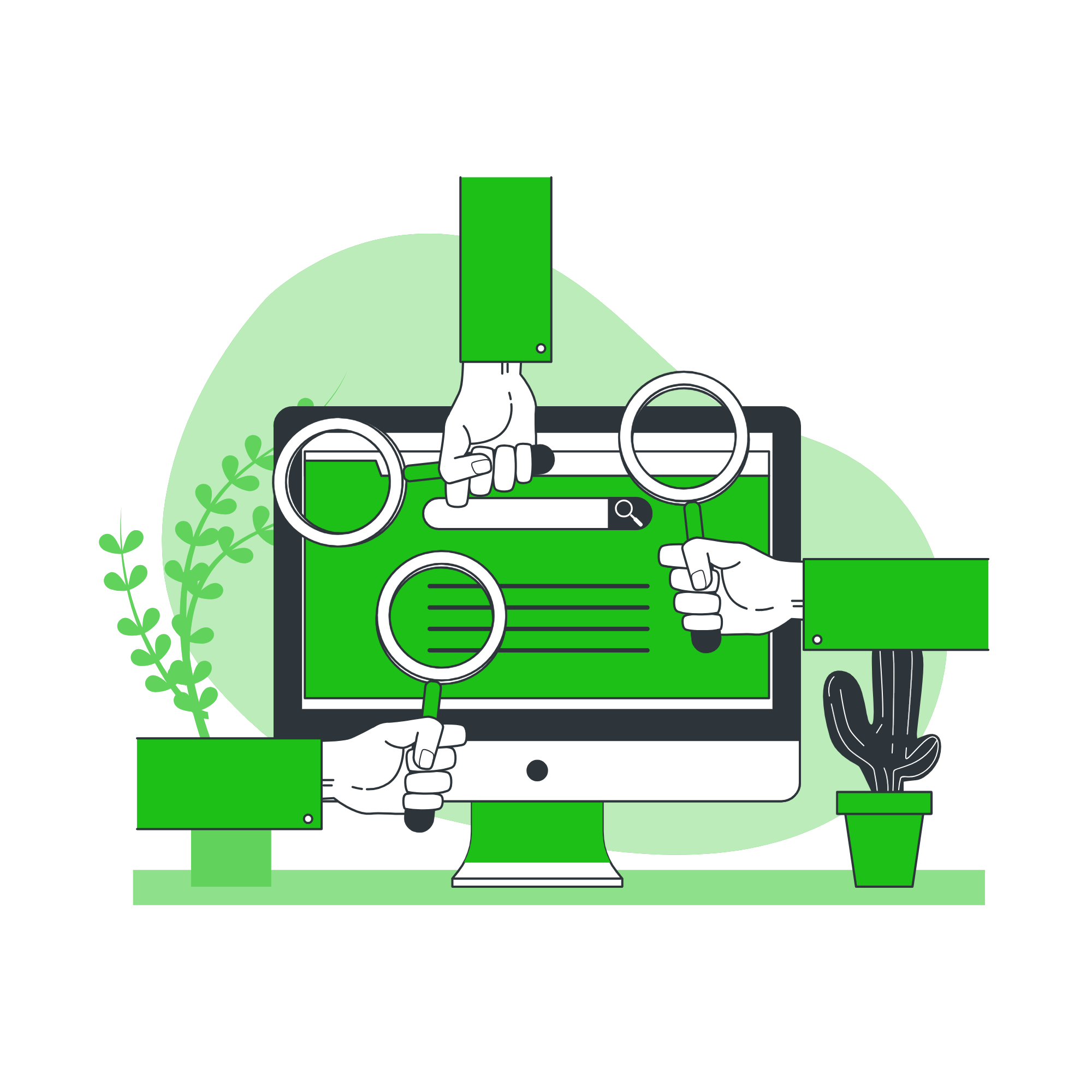 Ilustração de detox digital.