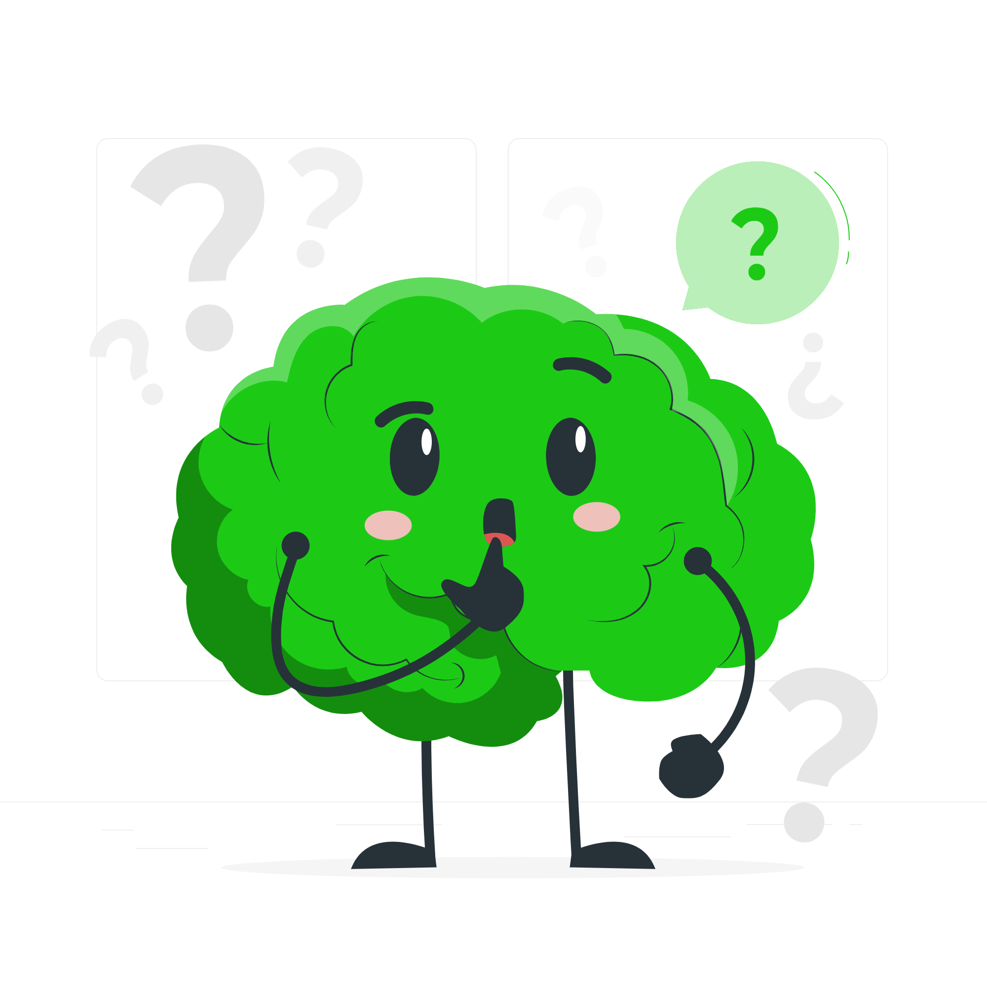 Ilustração de saúde mental.